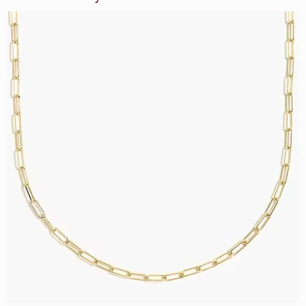 J. Crew Factory Paperclip Link Chain Necklace - Picture 2 of 5